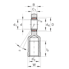 US GIL70-UK-2RS, (j) DIN ISO 12 240-4 ˜ʣ(ni)ݼySoɂ(c)ܷ