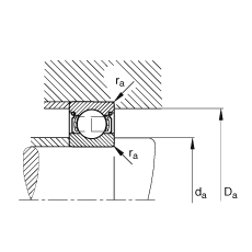 S 6202-2Z, (j) DIN 625-1 ˜ʵҪߴ, ɂ(c)g϶ܷ