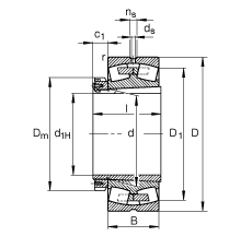 {(dio)ĝLS 23984-K-MB + H3984, (j) DIN 635-2 ˜ʵҪߴ, F׺;o